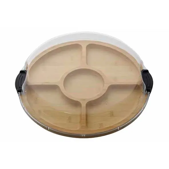 SERVEERPLANK BUILD A BOARD D35.5CM VERDEELVAKKEN M/DEKSEL KUNSTSTOF