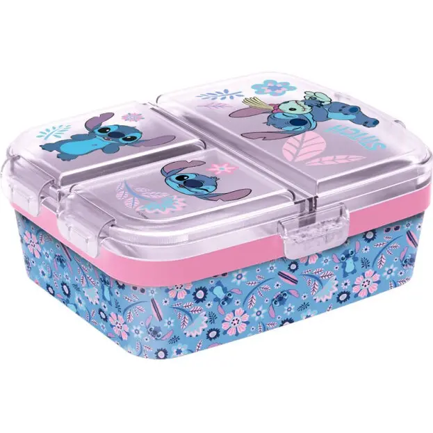 LILO & STITCH BROODDOOS MULTI COMPARTIMENTEN PINK JUNGLE