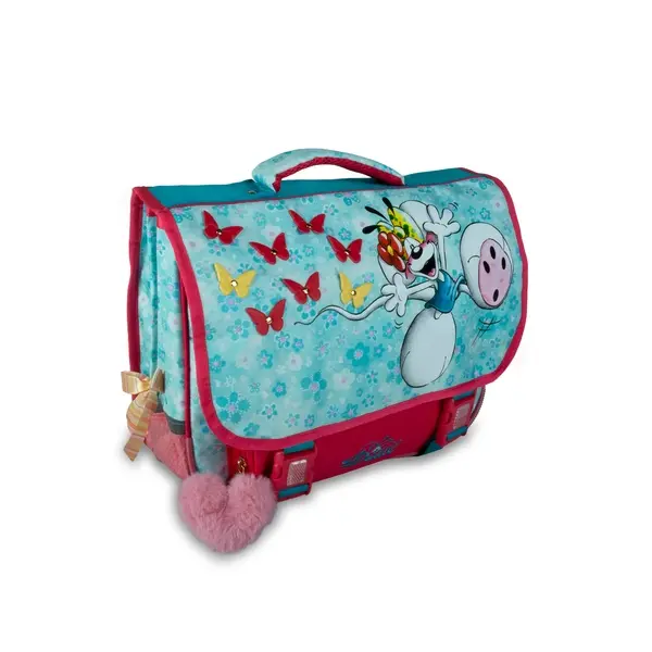 DIDDL BOEKENTAS 38CM BLAUW