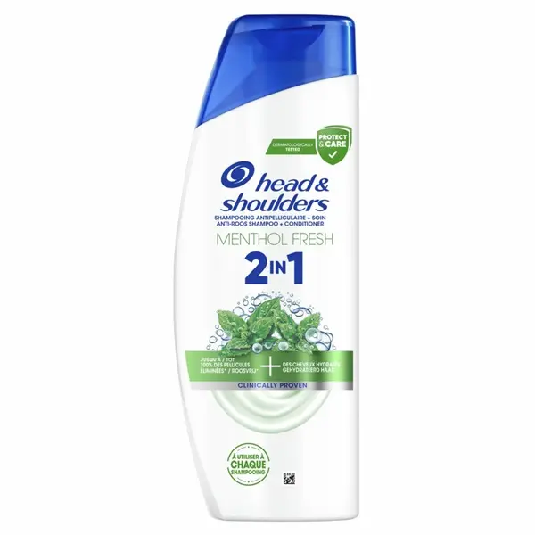 HEAD & SHOULDERS SHAMPOO 300ML 2IN1 MENTHOL 