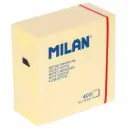 MILAN KLEEFBLAADJES 76X76MM 400BLAADJES GEEL