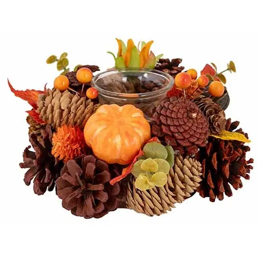 CO&TR THEELICHTHOUDER HERFSTSTUK D18XH8CM