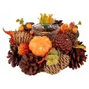 CO&TR THEELICHTHOUDER HERFSTSTUK D18XH8CM