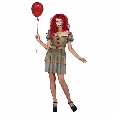 CO&TR HALLO. KOSTUUM CLOWN DRESS ADULT ONESIZE