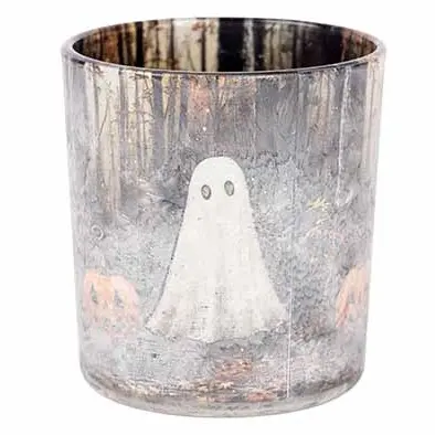 CO&TR TL-HOUDER GHOST-PUMPKIN GLAS 7.3X7.3XH8CM