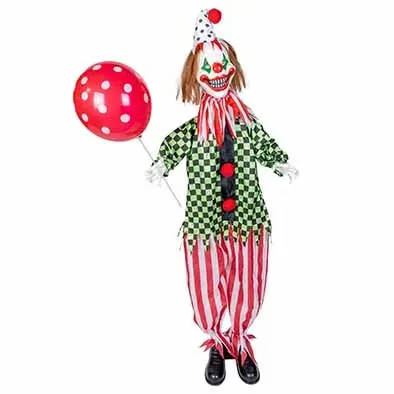 CO&TR HALLO. CLOWN TEXTIEL M/ANIMATIE 86X30XH130CM (IN.3AA)