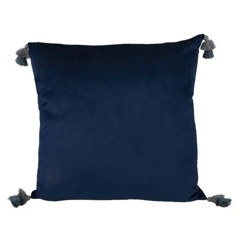 [301595] KUSSEN POLYESTER 45X45CM FLOSH DONKER BLAUW -P- -F-