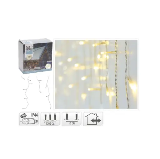 [218681] KVL BUI IJSLICHT SN:TRANSP. 12M 360LED 