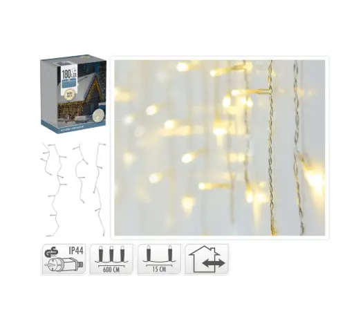 [218678] KVL BUI IJSLICHT SN:TRANSP. 6M 180LED