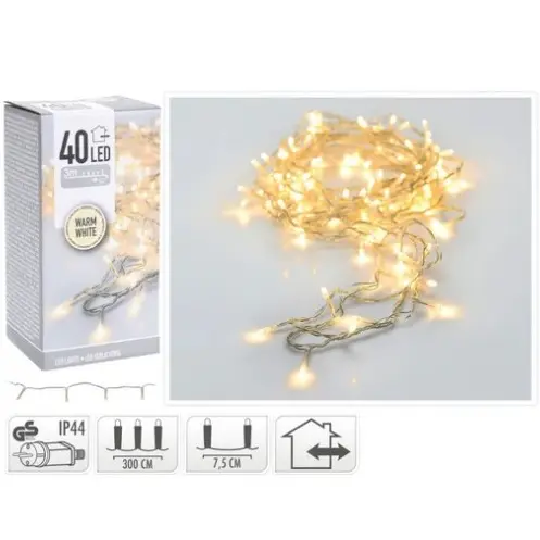 [218628] KVL BUI SN:TRANSP. 3M 40LED
