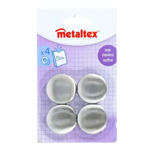 [171451] METALTEX MAGNEET S/4 INOX ROND D3CMXH5MM