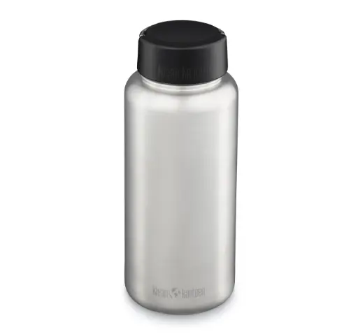 [272473] KLEAN KANTEEN DRINKFLES 1182ML CLASSIC BRUSHED STEEL M/RINGDOP