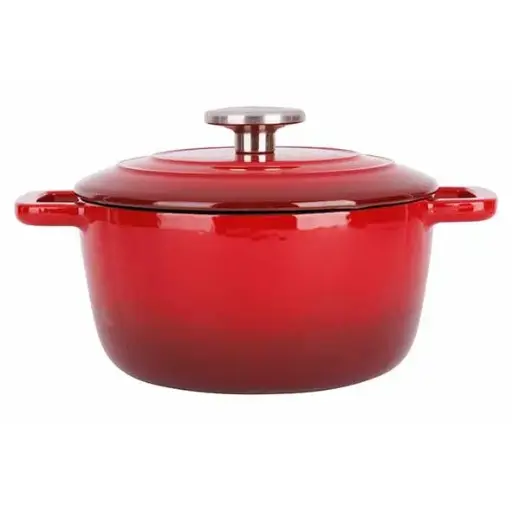[298793] FONTESTIC KOOKPOT GIETIJZER M/D D20XH10,5CM 2.7L ROOD