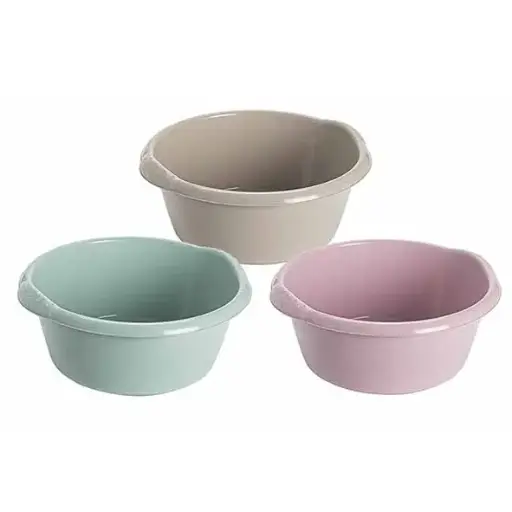 [133963] HEGA WASKOM ROND FLORENCIA 15L PASTEL ASS3