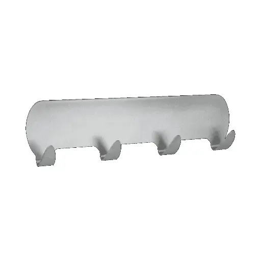 [106933] METALTEX BARRETTE INOX 4 HAKEN