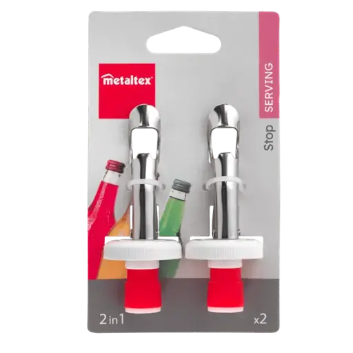 [11491] METALTEX FLESSENAFSLUITER UITZETBAAR S/2