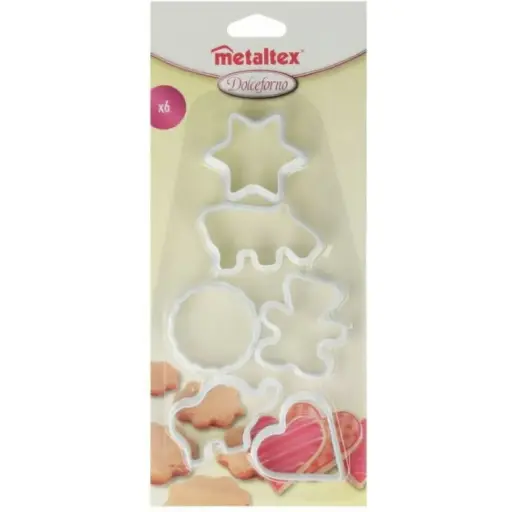 [271622] METALTEX KOEKJESVORMEN S/6 PLASTIEK