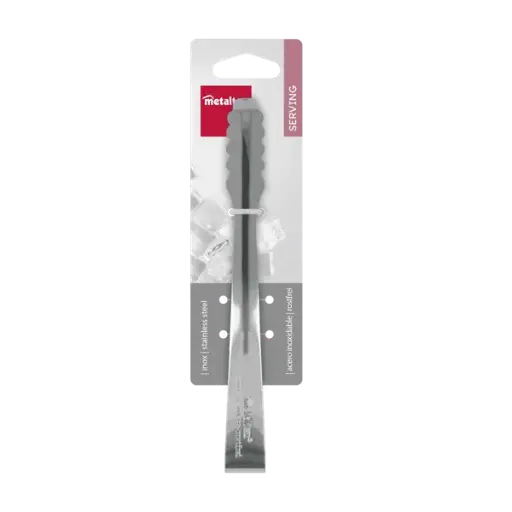 [107872] METALTEX SERVEERTANG ROESTVRIJ VOOR IJSBLOKJES
