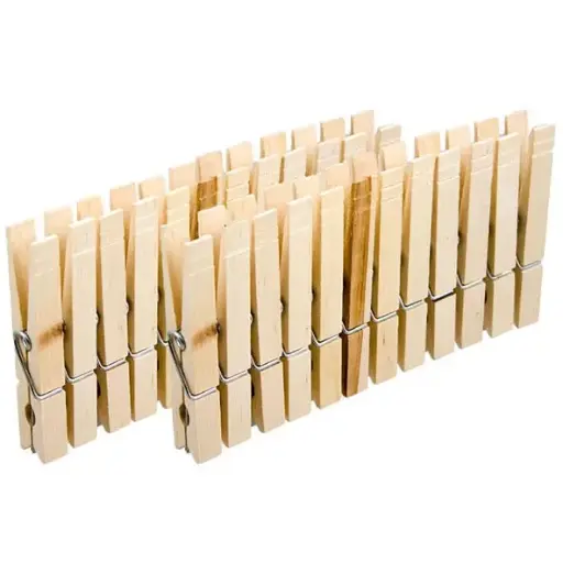[188455] WASKNIJPER HOUT S/24 L8.5CM