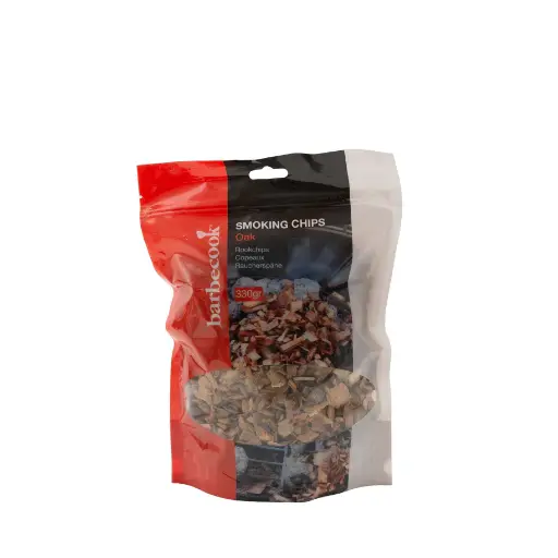 [180516] BARBECOOK ROOKCHIPS EIK KLASSIEK 330GR VOOR ROOKOVEN GAS HOUTBBQ