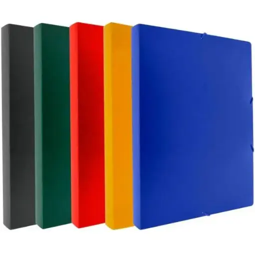 [295140] ELASTOBOX PP M/ELASTIEK 25MM OPAAK KLEUR ASS5