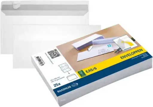 [291864] ENVELOPPE ZELFKLEVEND 110X220CM S/25 Z/VENSTER