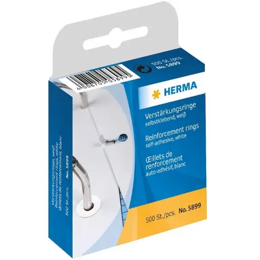 [273115] HERMA VERSTERKINGSRINGEN 500ST WIT