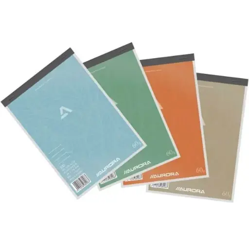 [261753] NOTITIEBLOK HART 148X210MM GELIJND WIT