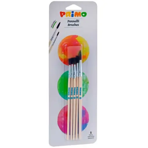 [253414] PRIMO PENSELEN ROND 5STUKS