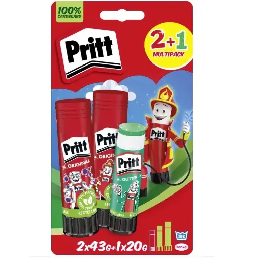 [241949] PRITT STICK 43GR 2+1 NEON GRATIS