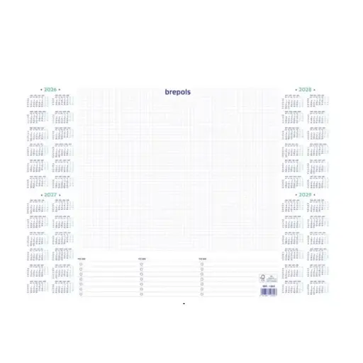 [206778] BREPOLS BUREAU ONDERLEGBLOK 4TALIG 500X350MM WIT