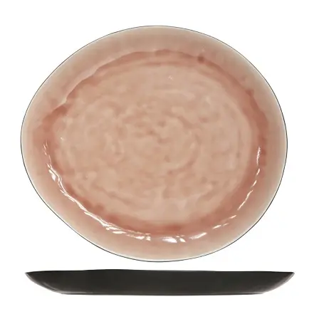 [241131] LAGUNA OLD ROSE PLAT BORD OV 32.5X28.5CM