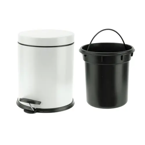 [261018] WASTY AFVALBAK PEDAALEMMER 5L WIT