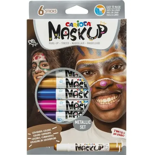 [267588] CARIOCA MASK UP 6 STIFTEN METALLIC