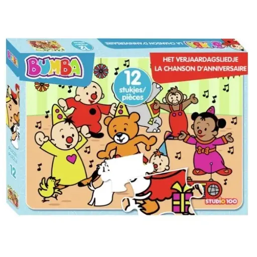 [292496] BUMBA PUZZEL HET VERJAARDAGSLIEDJE 12ST