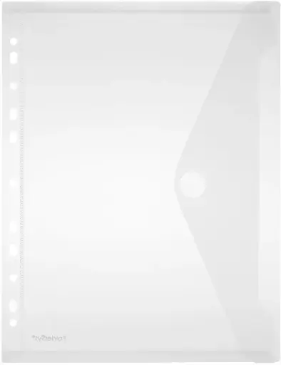 ENVELOP PP A4 MET VELCROSLUITING VOOR RINGMAP