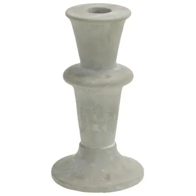 KANDELAAR GRIJS ROND CEMENT
