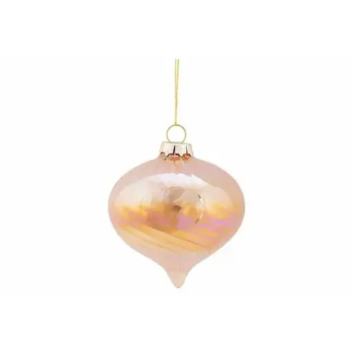 KERST HANGER TOL GLAS D8XH8CM 