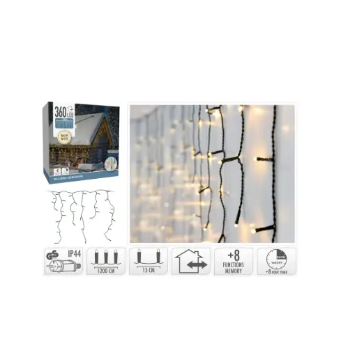 KVL BUI IJSLICHT SN:GROEN 12M 360LED 8F TIMER