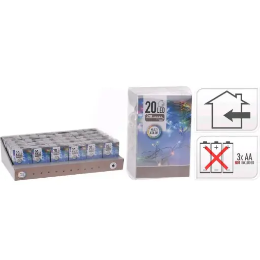 KVL BIN SN:TRANSP. 2M 20LED (EX.3AA)