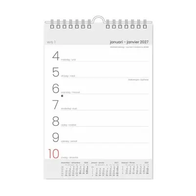 [264066] WEEKKALENDER -TIMER- 145X210MM 2-TALIG