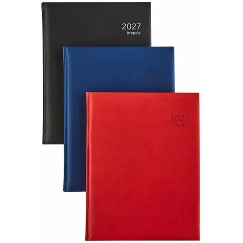 [297320] AGENDA OPTIVISION LARGE 17.1X22CM ZWART/BLAUW/ROOD ASS
