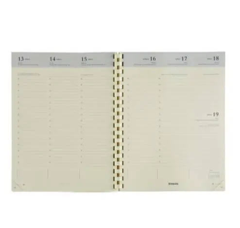 [859830] BREPOLS AGENDA NAVULLING TIMING SPIRAAL 16.8X22CM 1W/2BL