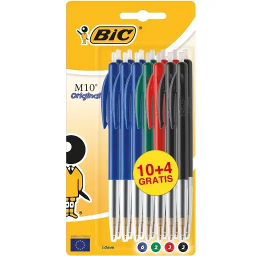 BIC PEN M10 MEDIUM 10+4GRATIS