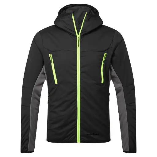 PORTWEST EV4 INSULATED HYBRID JACKET BLACK