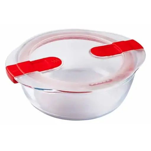 [868331] PYREX COOK & HEAT OVENSCHOTEL RO 1.1L DEKSEL KUNSTSTOF