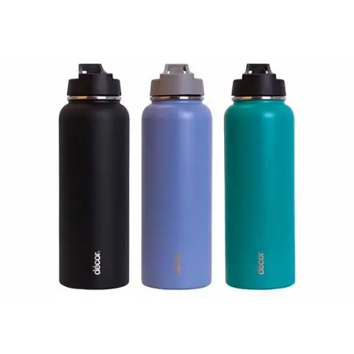 [873230] DECOR GEISOLEERDE DRINKFLES IDW ACTIVE FLIP RVS 1.1L KLEUR ASS3