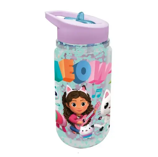 [873995] GABBY'S DOLLHOUSE DRINKFLES 330ML M/GLITTER