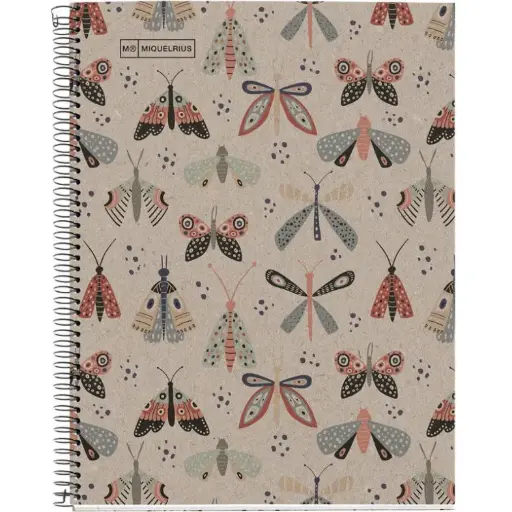 [875044] NOTITIEBOEK MIQUELRIUS A5 ECO GERUIT BUTTERFLY
