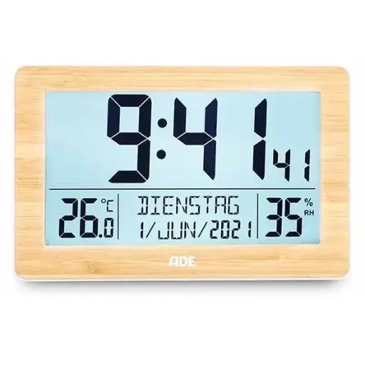 [881553] ADE ALARMKLOK DIGITAAL XL RADIOGESTUURD BAMBOE (IN.2AA)